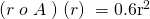 (r\;o\;A\;)\;(r)\;=0.6\mathrm{&pi;r}^2