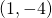 (1,-4)